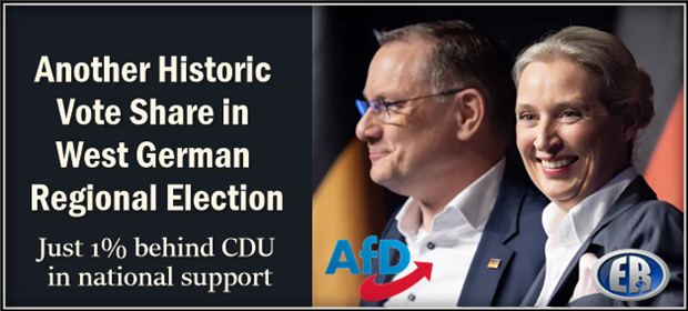 AfD makes historic gains in west German election