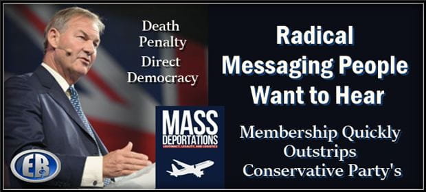 ‘Restore Britain’ Vows To Execute Pedophiles, Deport Millions Of Migrants, Outlaw “Incompatible Cultural And Religious Practices”