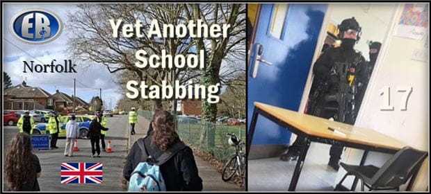 UK: Another school stabbing, following antisemitic incident days earlier