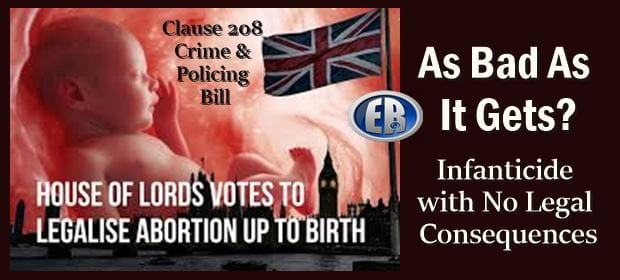 UK House of Lords passes legislation legalising DIY abortion up to and during birth